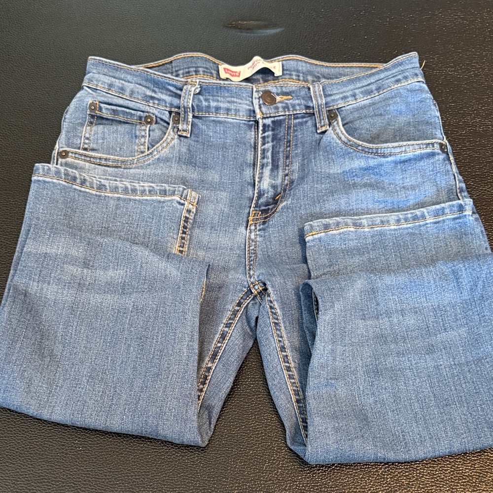Levi's Boy’s Straight Fit Blue Jeans